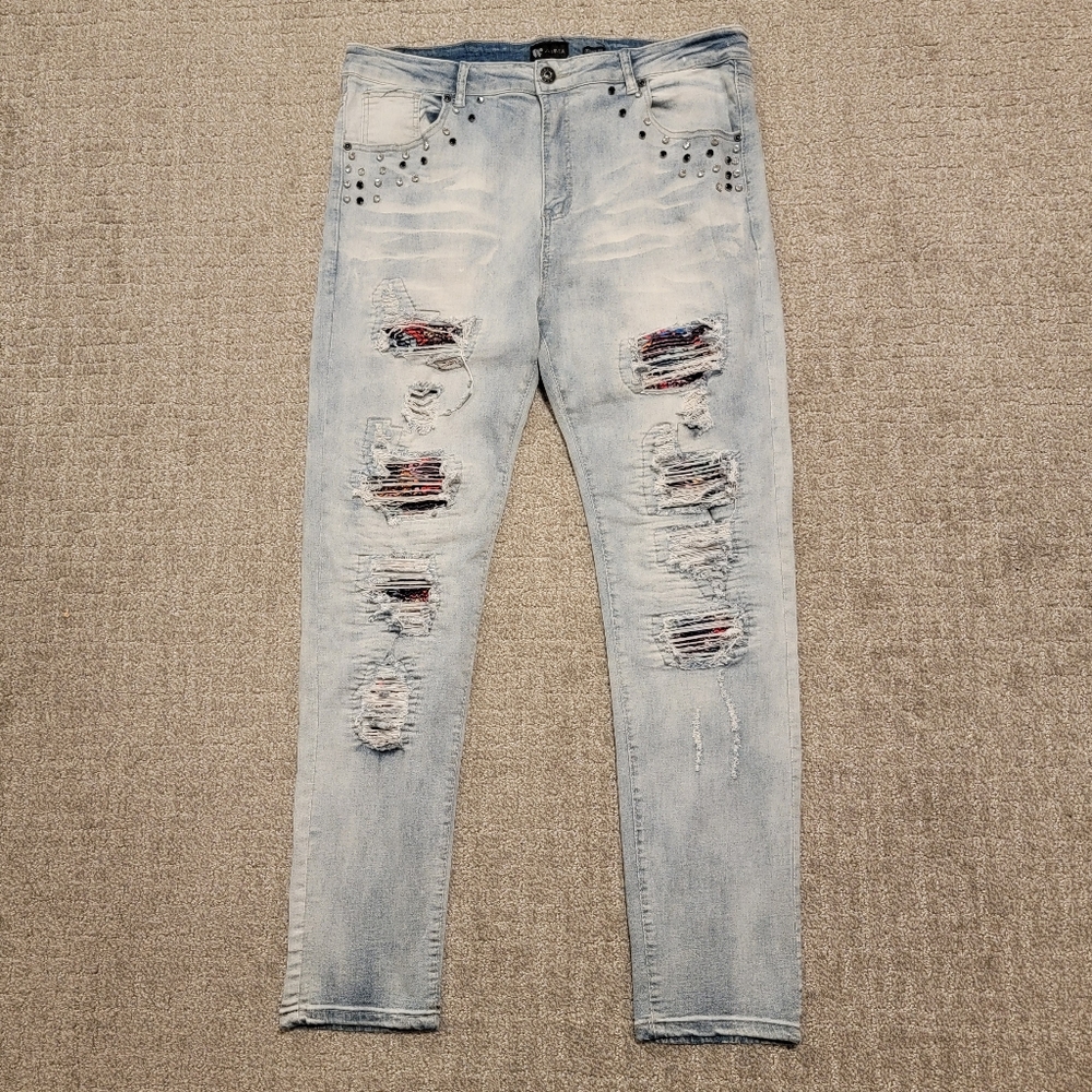 Waimea distressed jeans 40x32